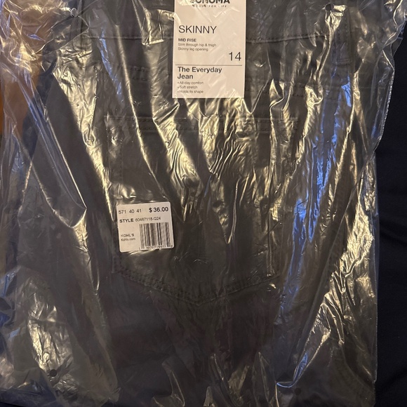 Sonoma skinny mid rise jeans - Picture 1 of 1